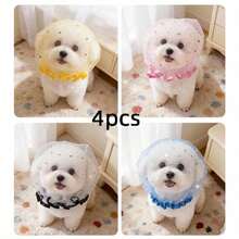BVEOYPET 4pcs Cute And Exquisite Dog Muzzles For Outdoor Use To Prevent Accidental Ingestion, Comfortable And Breathable, Suitable For Small To Medium-Sized Dogs Like Pomeranians And Bichons, Designed To Stop Pets From Licking - Multicolor - View 3
