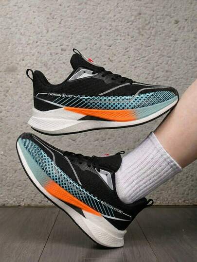 Jifffly 男士碳纤维透气减震防滑休闲跑步鞋