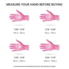 10/20/50/100pcs Powder-Free Latex-Free Pink Nitrile Gloves, Suitable For Kitchen Cleaning, Beauty, Sofa, Outdoor Camping, Etc. (Hot Selling 10, 20, 50, 100 Pcs Pack) - Baby Pink - View 9