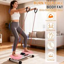 Waist Twisting Board Exercise Machine, 330lb Weight Capacity, 20dB Ultra-Quiet, Non-Slip Abdominal Twisting Trainer, Pink/Blue Home Gym Fitness Equipment - Pink - View 9