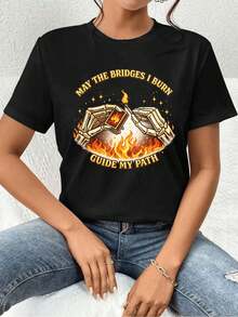 Women T-Shirts - Black - View 1