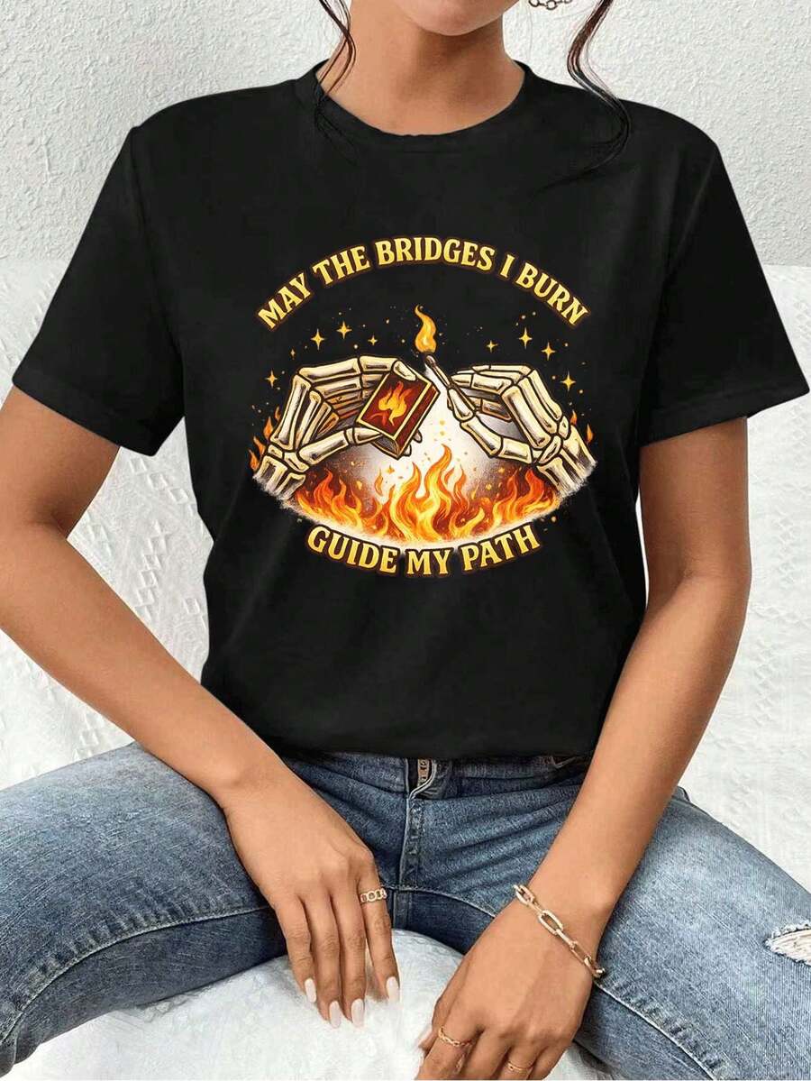 Women T-Shirts - Black - View 1