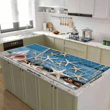 1pc Starfish & Shell Pattern Dish Drying Mat, Made Of Absorbent Polyester Fiber, Suitable For Dining Table And Coffee Machine, Multipurpose Drainage Pad, Home Gift, Desktop Decor - XYLSD-209 - View 17