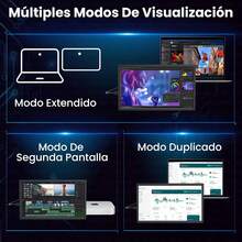 Monitor Portátil, 15.6 Pulgadas Ultradelgado Monitor Portatil Resistente, Altavoces Dual, 100% sRGB Pantalla FHD 1080P IPS,  y Tipo-C, para , /5, Macbook PC, Switch, Teléfono, Teletrabajo - Ver 7