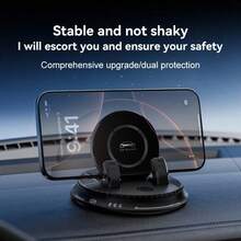 360° Rotatable Car Phone Holder Mount | Strong Gel Suction & Shake-Proof - A - View 5