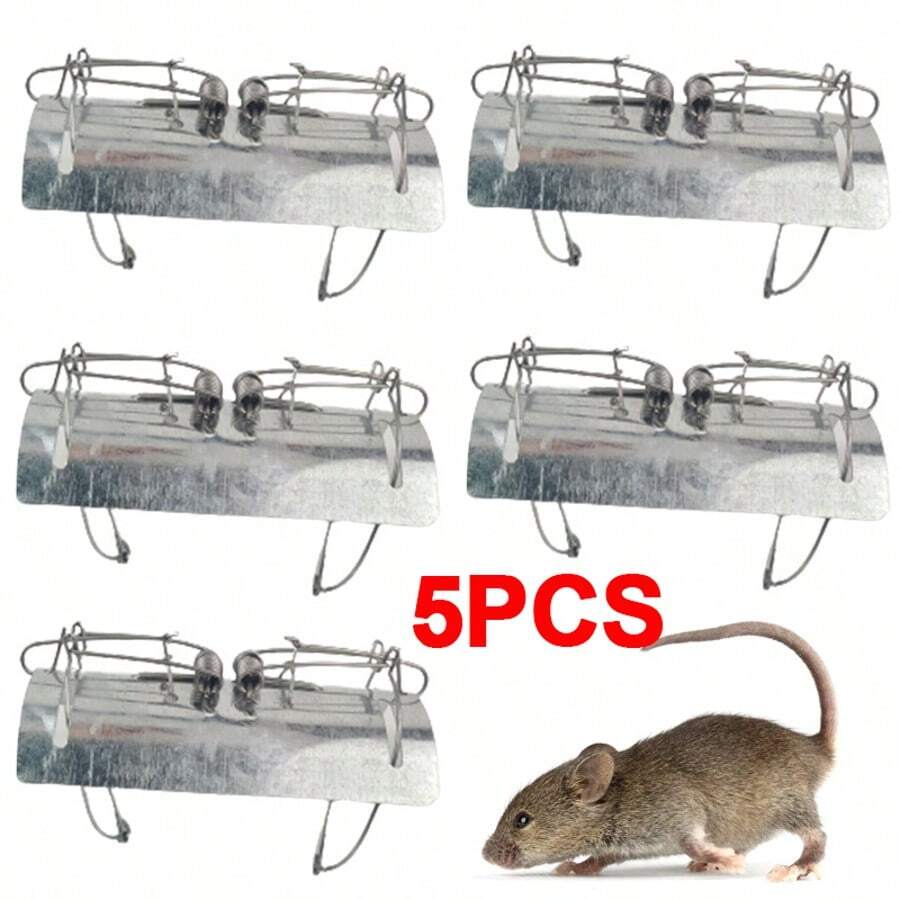 Pack Of 5 Quick Kill Control Repellent Mole Traps Tunnel Mole Trap - Silver - View 1