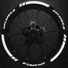 Motorcycle Wheel Hub Sticker - Waterproof, Creative Colorful Tire Sticker, Suitable For Street Motorcycles, Mixed Colors, Plastic, VARIO - A - View 10