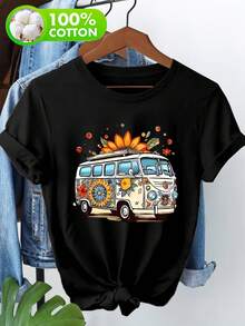 Women T-Shirts - Black - View 12