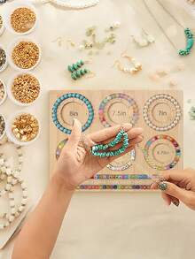 Bead Board For Jewelry Bracelet Making, Jewelry Bead Board Tray, Bracelet Making Design Mat For Freelance Studio (Inch Board) - Primary Color - View 5