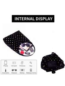 Ny ankomst stor kapacitet mångsidig tygväska, ihåliga öljetter med nitar under armarna för kvinnor - Svart - Visa 7