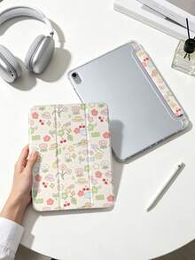1 件米色花卉仙子卡通彩绘平板电脑保护套，兼容 iPad Mini 4/Mini 5/Mini 6/Mini 7/Air/Air 2/9.7/10.2/10.5/Air 4/Air 5/10.9/Pro 11 英寸/第十代/Air 11 英寸 (M2)-2024/Pro 11 英寸 (M4)-2024/Air 11 英寸 (M3) 2025/(A16) 11 英寸第十一代 2025/Air 8 (M4)2026 (11 英寸)，Galaxy Tab A8 10.5 英寸 2022。包含笔槽、三折支架、TPU 软边保护、磁吸式睡眠/唤醒功能，简约/创意/趣味/个性化设计。 - 彩色 - 查看 6
