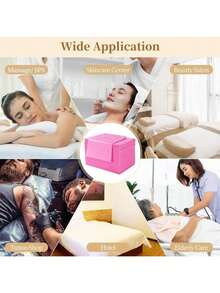 一次性床单 100 片装 31 英寸 x 71 英寸 按摩床单 无纺布 SPA 床罩 透气 适用于按摩美容纹身（粉色） - 玫紅色 - 查看 5