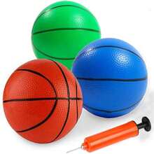1 pieza Balón de baloncesto silencioso, de 7.1 pulgadas de alto con rebote alto y silencioso, fabricado en material TPU, adecuado para deportes en interiores, entretenimiento en el hogar, entrenamiento de baloncesto, interacción entre padres e hijos, con textura suave y antideslizante, accesorio de equipo deportivo de interior, mejora fácilmente la experiencia de ejercicio, un artículo práctico e imprescindible. - Multicolor - Ver 4
