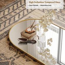 64"X21"Inch Arched Full-Length Floor Mirror, Freestanding Dressing Mirror For Bedroom, Entryway & Living Room - Gold - View 7