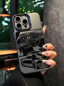 Ốp lưng điện thoại họa tiết đua xe, bề mặt mờ chống rơi vỡ, bảo vệ camera, tương thích với iPhone 11, 12, 13, 14, 15, 16 ProMax X, XS, XR, 16E, 15 Plus, tương thích với Samsung Galaxy A03, A05, A05S, A12, A14, A15, A32 4G/5G, A35, A52/A52s 5G, tương thích với OPPO - Nhiều màu - Xem 4