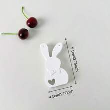 White Plaster Rabbit Jewelry Tray And Earring Holder Set, Cute Rabbit Shaped Vanity Organizer Box, Multi-Size Jewelry Dish For Earrings, Rings, Necklaces, Decorative Desktop Storage And Photo Prop, Ideal Gift For Easter And Mother's Day - Multicolor - View 15