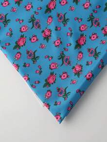 1pc Red Arabic Floral Print Polyester Fabric, New Botanical Print Fabric Suitable For Accessories, Clothing, Pillowcase DIY - Multicolor - View 32