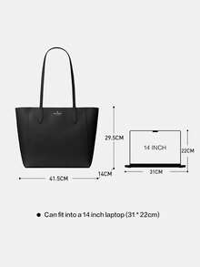 Kate Spade KS DANA 女士大容量单肩包/手提包 - 黑色 - 查看 4