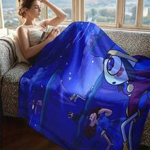 1pc The A-Amazing D-Digital Anime Circus Cozy Super Soft Flannel Blanket, Funny Game Theme Warm Throw Blanket For Living Room, Home Decor, Teacher Appreciation Gifts, Mothers Day Gift, Room Decor, Graduation 2026, Home Decor, Mothers Day Gifts Women, Throw Blanket, Graduation Gifts, Tapestry, Room, Bedroom Deccor, Decor, Gifts For Boys And Girls, Ultra-Soft 280GSM Sizes 30x40 To 60x80. ﻿ - 多色 3 - 查看 7