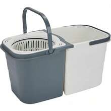 Elegant Self-Emptying Mop Set With Portable Bucket And Adjustable Handle - A - 查看 10