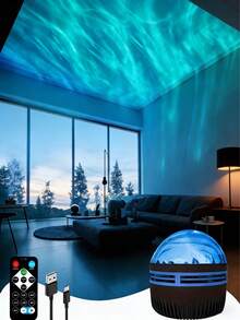 Remote Control Star Sky Night Light Projector - USB Powered, Color Changing Ambient Lamp, Suitable For Bedroom And Home Decor - Multi-color light - View 12