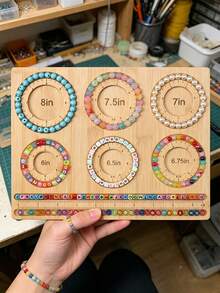 Bead Board For Jewelry Bracelet Making, Jewelry Bead Board Tray, Bracelet Making Design Mat For Freelance Studio (Inch Board) - Primary Color - View 8