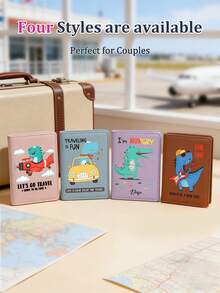 Ayotu Funda de pasaporte personalizada y divertida, organizador de documentos de viaje personalizado, portapasaporte suave, bolsa de almacenamiento de pasaporte y boletos, plegable, portátil y multifuncional, adecuada para viajes de vacaciones y desplazamientos diarios, regalo ideal para viajes en equipo, familia y amigos, opción perfecta para el Día de San Valentín - Multicolor - Ver 3