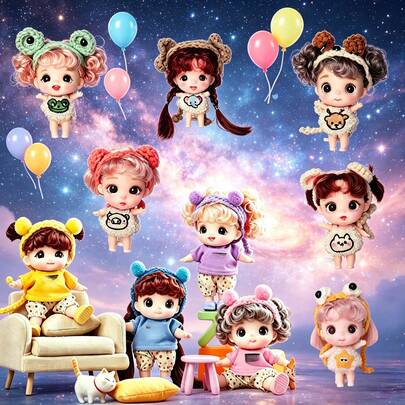 Mặt dây chuyền búp bê sưu tầm bằng PVC mềm mại - Trang phục may thủ công, không phải đồ chơi nhồi bông, phụ kiện túi xách & trang trí bàn làm việc, quà tặng cho người hâm mộ anime.