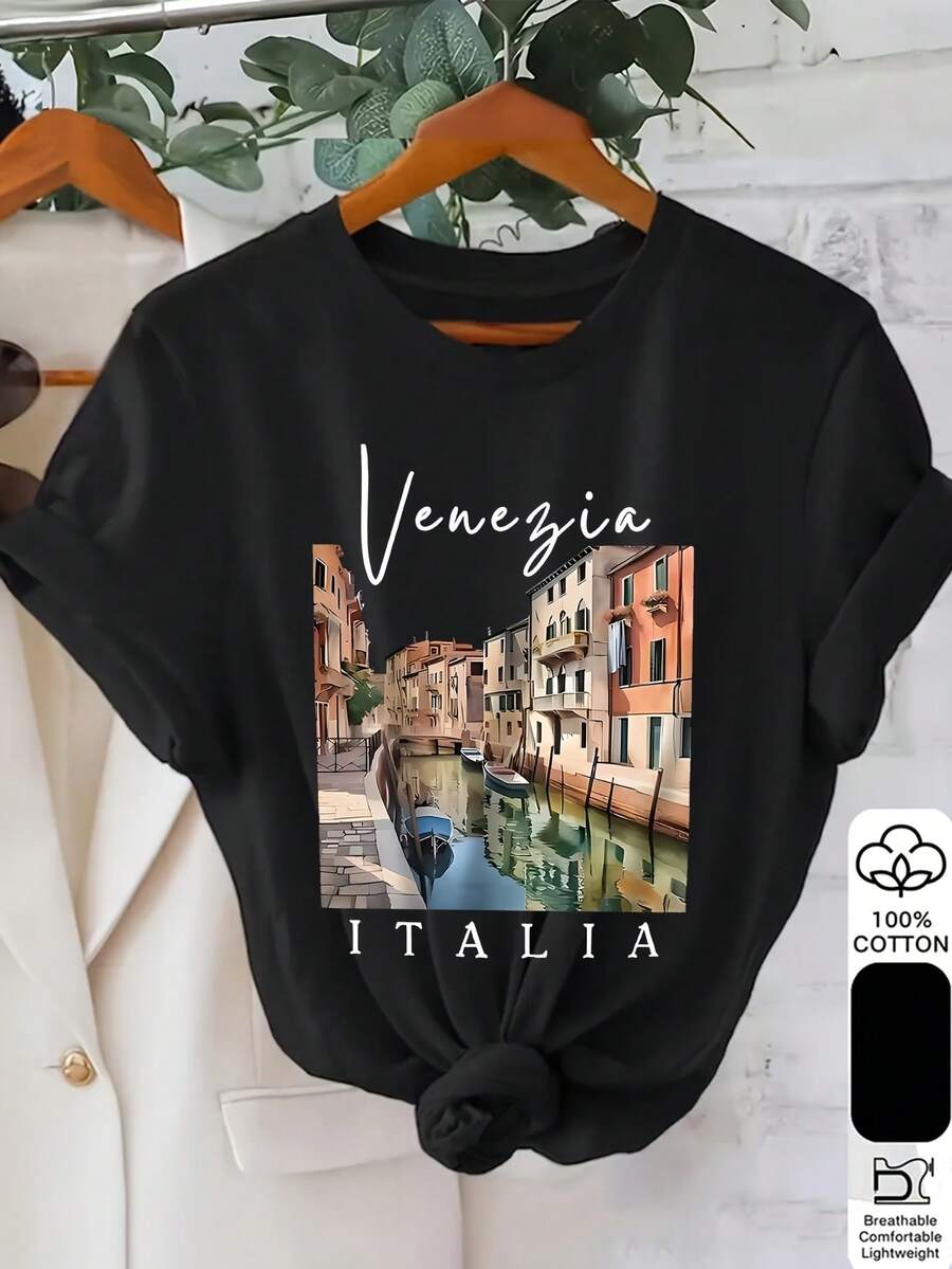Women T-Shirts - Black - View 1