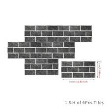 Bộ 6 tấm giấy dán tường họa tiết gạch phong cách Bắc Âu, tự dính, không để lại cặn/chống dầu và nước, chất liệu pha lê độ sáng cao, lớp màng bảo vệ phủ sẵn, thích hợp trang trí phòng, ốp tường bếp, tường phòng tắm, tường điểm nhấn phòng khách, ban công, nhà nghỉ, không gian thương mại, phòng ngủ, phòng tắm, nhà bếp. - Hình dán tường họa tiết gạch - Xem 10