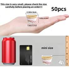 (Very Recommended To See The Size Before You Order, This A Very Small Dessert Cups), 2OZ Cupcake Cooking Cups, Transparent Mousse Pudding Cups Jelly Cups Tasting Cups, Suitable For Weddings, Parties, Small Desserts, Tasting, Parties - Clear - View 12