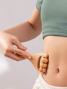 Bộ 3 con lăn massage tay và chân bằng gỗ, dụng cụ massage cơ bắp cho lưng, chân, cơ thể, cổ, mặt, cánh tay, Kích thước: 15 x 8 cm - Nhiều màu - Xem 8