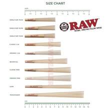 RAW 98 Special Size Cone 300PK +1 Glass Cone Tip+3 Philadelphia Tube - 如圖所示 - 查看 6