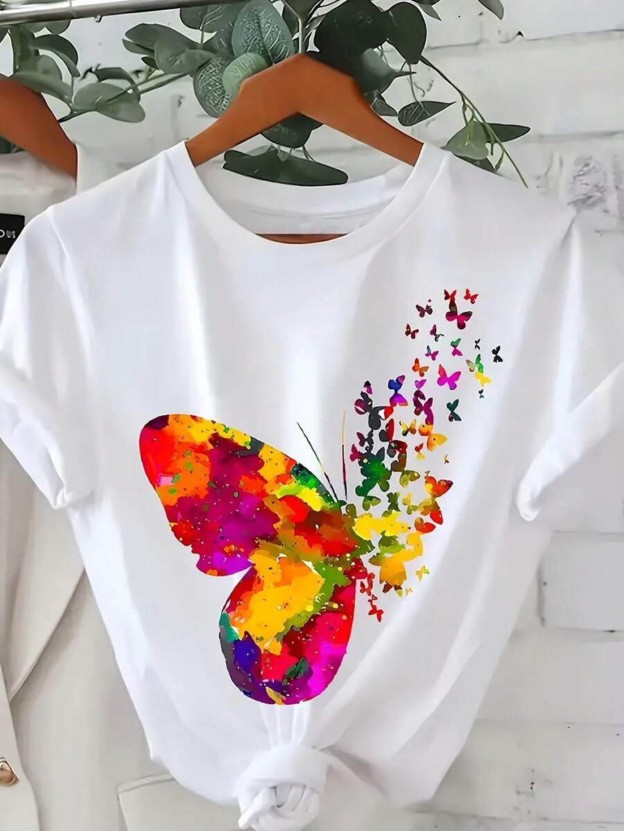 Women T-Shirts - [White] - View 1