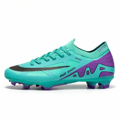 Men's Competition Football Cleats Unisex Adult Rugby Football Shoes Professional High Grip Cleats Non-Slip Wear-Resistant Lightweight Breathable Shock Absorption For Outdoor Sports
