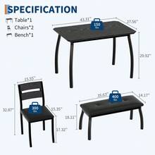 Dining Table & Chair Sets - Black - View 8