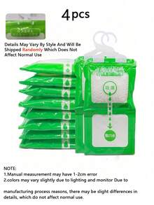 10个悬挂式除湿袋，吸湿剂，衣柜除湿防霉干燥剂袋，含可见氯化钙 - 彩色 - 查看 17