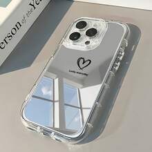 Phone Case: Lucky Love Suitable For IPhone 16 Pro Max/15Pro/14 PLUS/13/12/11/7PLUS/Xsmax/Xr Mirror Phone Case, Shock-Absorbing, Anti Slip, Lightweight, High-Quality Makeup Mirror Protective Phone Case For Men And Women,,Stay On With A Variety Of Styles To Make Your Phone The Center Of Attention - Style1 - View 3