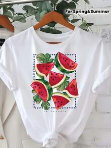 Women T-Shirts - [White] - View 12