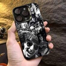 Funda para teléfono con estampado de calavera y tibias cruzadas, compatible con fundas para Samsung, Apple, VIVO, OPPO, , ,  y Honor. Fabricada en TPU, ofrece protección contra golpes y caídas. Un regalo ideal para amigos y familiares. - Negro - Ver 3
