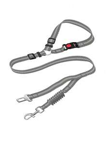 1pc 2-In-1 Pet Car Seat Belt Leash, Dual Connection To Prevent Escape, Large Dog Leash, Shockproof, Adjustable, Reflective At Night, Pet Outdoor Supplies - Multicolor - View 10