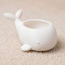 Cute Whale Succulent Planter Pot, Mini Animal Flower Pot For Small Plants, Cactus, Air Plants, Desktop Nursery Coastal Home Decor - A - View 11