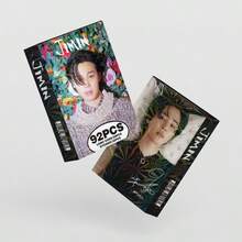 92件套卡片套装（60张卡片+32张贴纸），双面LOMO卡片书签，节日和圣诞节礼物 - 彩色 - 查看 8
