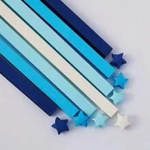 540/1080 lembar Kertas Origami Bintang Keberuntungan Warna Biru, 7 Warna, Hadiah Hari Ibu, Dua Sisi Warna Solid, Cocok Untuk Kerajinan DIY Pemula, Seni Dekoratif - beraneka warna - View 10