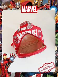 Marvel 1个漫威官方授权钢铁侠图案单肩包，男童休闲斜挎包，轻便可调节肩带胸包，卡通零钱包，适合男孩、年轻粉丝、学生，完美适用于日常上学、户外玩耍、主题公园游玩、假期旅行，方便携带零食。 - 彩色 - 查看 6