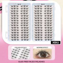 180pcs Daily Segmented Eyelashes, High Capacity Single Cluster Eyelashes 30 Rows, DIY Curly Lively Cartoon Eyelashes - C - View 7