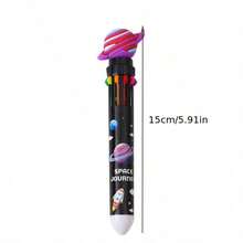 2 pièces Stylos à bille planète spatiale assortis - Style aléatoire - Stylos multifonctions colorés créatifs et mignons avec pression pour les étudiants - A - Voir 2