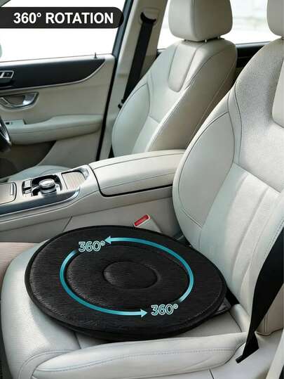 Đệm ghế ô tô xoay 360°, phù hợp cho người già và phụ nữ mang thai, đệm ghế xoay đa chức năng dùng được cả bốn mùa, thiết kế chống trượt giúp dễ dàng lên xuống xe.
