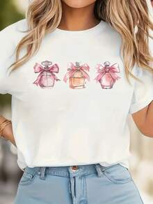 Women T-Shirts - [White] - View 2