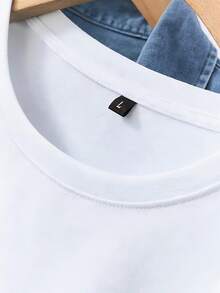 Damtoppar 2026: Mjuk, bekväm, mångsidig avslappnad T-shirt för vuxna, med tryckt design, för vardagspendling, storlekar XS-XXL, sommaroutfit för kvinnor - [Vit] - Visa 3